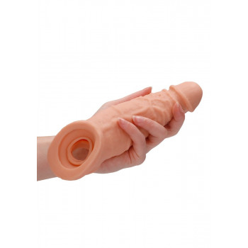 Penisforlænger Sleeve 22 cm – RealRock Flesh fra Sadistenstoolbox