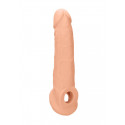 Penisforlænger Sleeve 22 cm – RealRock Flesh fra Sadistenstoolbox