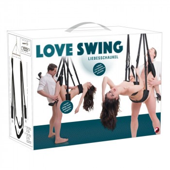 Love Swing Elskovsgynge - Op til 180 Kg Sort fra Sadistenstoolbox