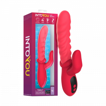Rabbitvibrator med app – bølge & finger – IntoYou fra Sadistenstoolbox