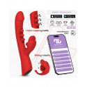 Rabbit Vibrator App-styret – IY Trixy – Rød Tapping fra Sadistenstoolbox