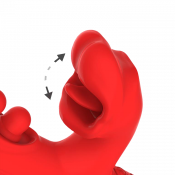 Rabbit Vibrator App-styret – IY Trixy – Rød Tapping fra Sadistenstoolbox