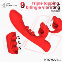 Rabbit Vibrator App-styret – IY Trixy – Rød Tapping fra Sadistenstoolbox