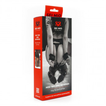 Hogtie Sæt – 4 Polstrede Manchetter – Sei Mio Hogtied fra Sadistenstoolbox