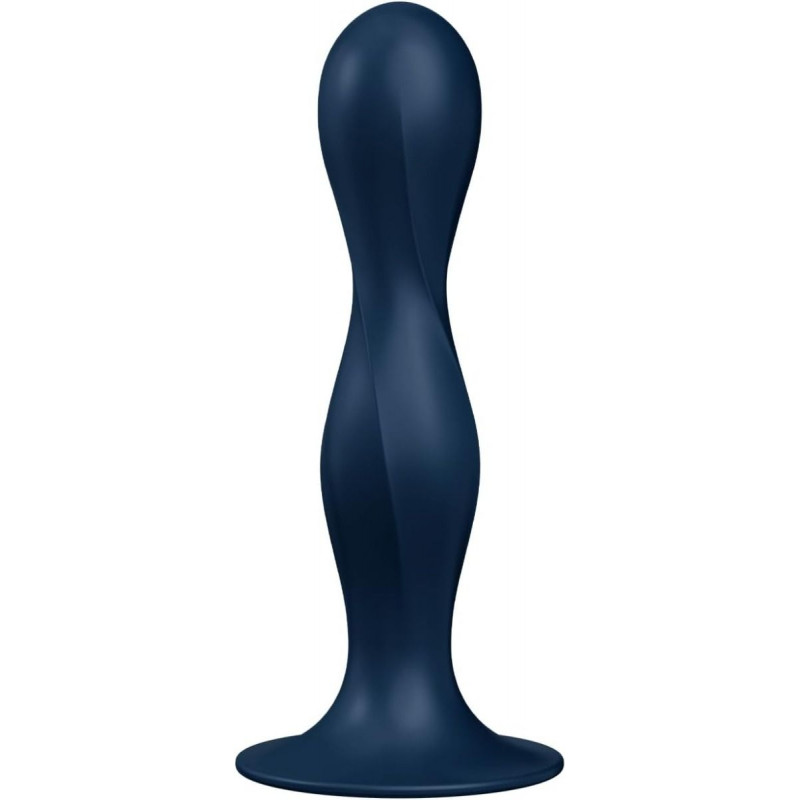 Dildo med Sugefod Satisfyer Double Ball-R Mørkeblå