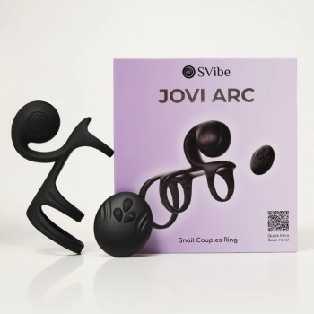 Penisring med Klitorisstimulator – SVibe Snail Jovi Arc fra Sadistenstoolbox