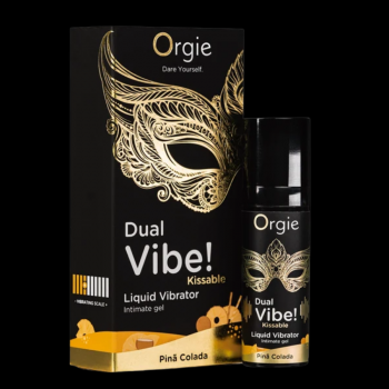 Smagsbar Vibrerende Gel – Orgie Dual Vibe Piña Colada fra Sadistenstoolbox