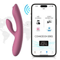 Svakom Trysta Neo app-styret rabbit vibrator i rosa Liquid Silicone med roterende G-punkt kugle
