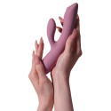 Svakom Trysta Neo app-styret rabbit vibrator i rosa Liquid Silicone med roterende G-punkt kugle