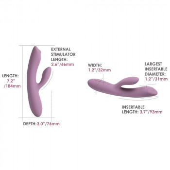 Svakom Trysta Neo holdt i hånden viser kompakt 18 cm design og 131 g vægt