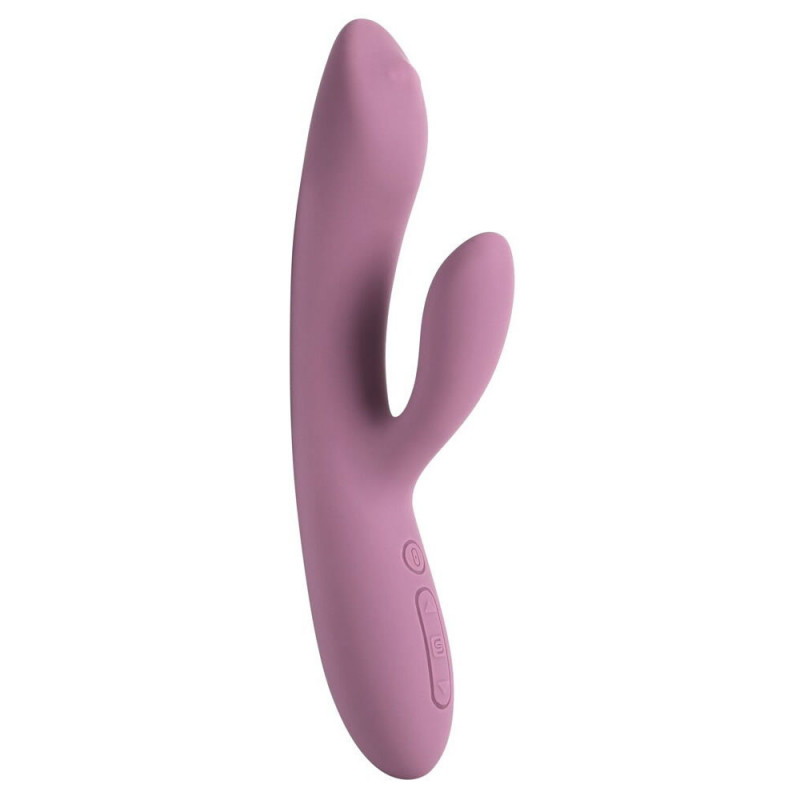 Svakom Trysta Neo app-styret rabbit vibrator i rosa Liquid Silicone med roterende G-punkt kugle