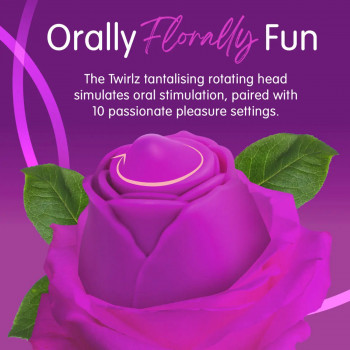 Roterende Vibrator – Rose Twirlz – Skins Rose Buddies fra Sadistenstoolbox