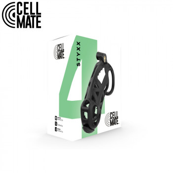 Cellmate Styxx CBT Chastity Bur Sort – Str. 4 fra Sadistenstoolbox