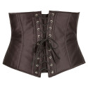 Plus Size Korset – Sort Underbust med Snøring XL-4XL fra Sadistenstoolbox