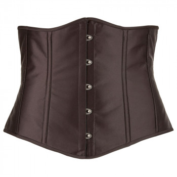 Plus Size Korset – Sort Underbust med Snøring XL-4XL fra Sadistenstoolbox