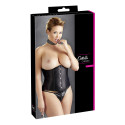 Plus Size Korset – Sort Underbust med Snøring XL-4XL fra Sadistenstoolbox