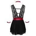 Bondage Babydoll med Manchetter og Halsbånd – Cottelli fra Sadistenstoolbox