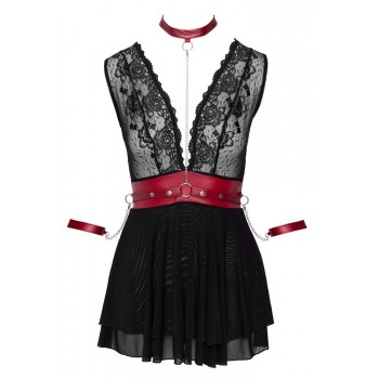 Bondage Babydoll med Manchetter og Halsbånd – Cottelli fra Sadistenstoolbox