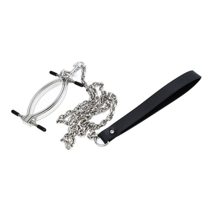 Clit Clamp with leash chain fra Sadistenstoolbox