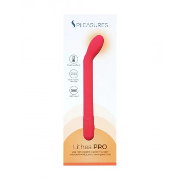 G-punkt Vibrator med Varme – Slank – Lithea PRO Cerise fra Sadistenstoolbox