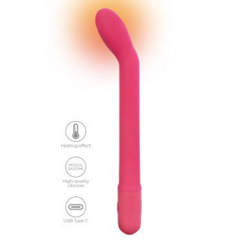 G-punkt Vibrator med Varme – Slank – Lithea PRO Cerise fra Sadistenstoolbox