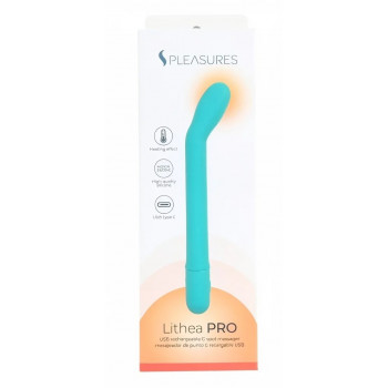 G-punkt Vibrator med Varme – Slank – Lithea PRO Turquoise fra Sadistenstoolbox