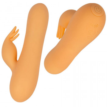 Mini Rabbitvibrator – 14 cm – Soft & Cute SUNI Peach fra Sadistenstoolbox
