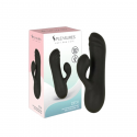 Mini Rabbitvibrator – Rillet Spids – Soft & Cute DEXI Black fra Sadistenstoolbox