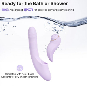 Stødvibrator med Aftagelig Pulsator – Svakom DuoGlow fra Sadistenstoolbox