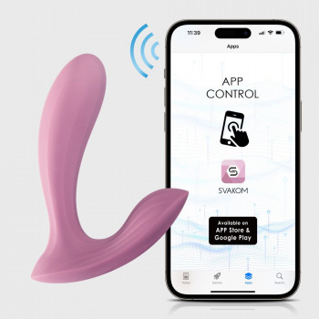 Bærbar App-vibrator til Klitoris og G-punkt – Svakom Erica fra Sadistenstoolbox