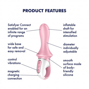 Satisfyer Air Pump Booty 5+ – Oppustelig Analvibrator fra Sadistenstoolbox