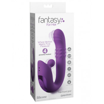 Rabbit Vibrator med Pulserende Perler – Harmoni Pro fra Sadistenstoolbox