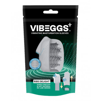 Masturbationsæg med Vibration – Ribs Delight – VIBEGGS fra Sadistenstoolbox