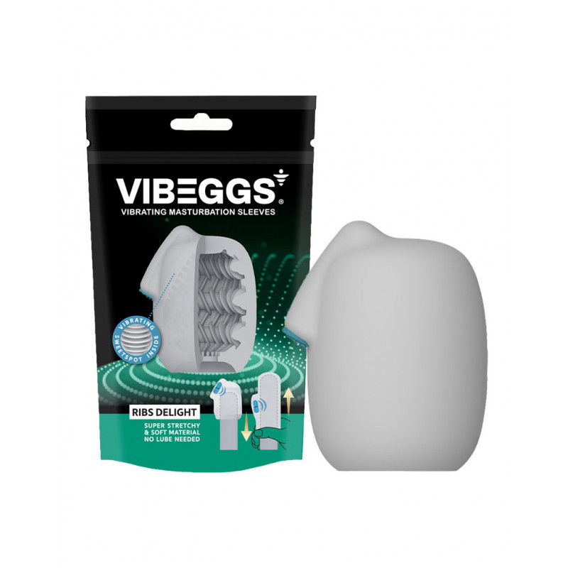 Masturbationsæg med Vibration – Ribs Delight – VIBEGGS fra Sadistenstoolbox