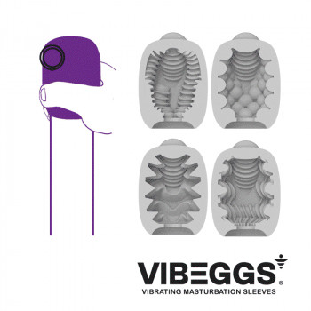 Masturbationsæg med Vibration – Ribs Delight – VIBEGGS fra Sadistenstoolbox