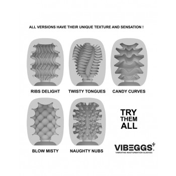 Masturbationsæg med Vibration – Candy Curves – VIBEGGS fra Sadistenstoolbox