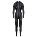 Wetlook Catsuit med Slangeskindsmønster – Cottelli PARTY fra Sadistenstoolbox
