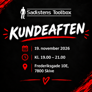 Kundeaften 19. November fra Sadistenstoolbox
